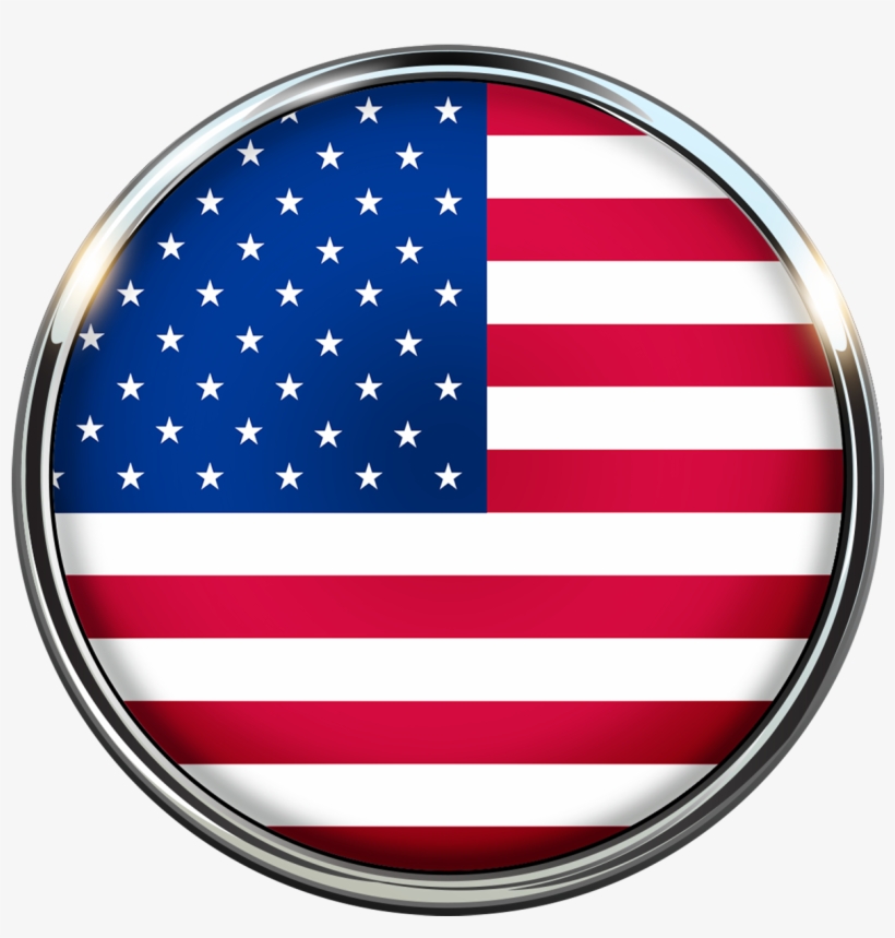 United States Usa Flag Colors Blue 1524403 - Us Flag Clipart Round, transparent png