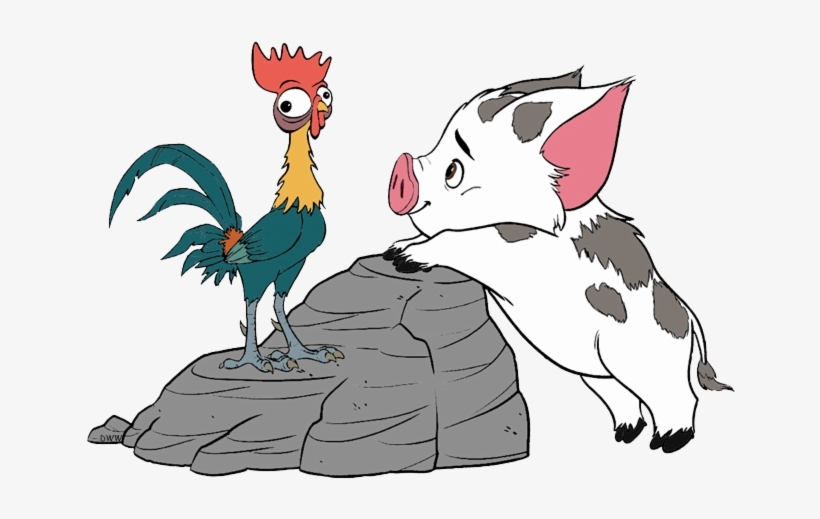 Moana Heihei Pua Clipart Free Transparent Png Pua And Hei Hei Moana 0x5 Png Download Pngkit