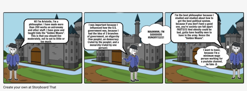 Aristotle Is Ze Best Philosopher - Cartoon, transparent png