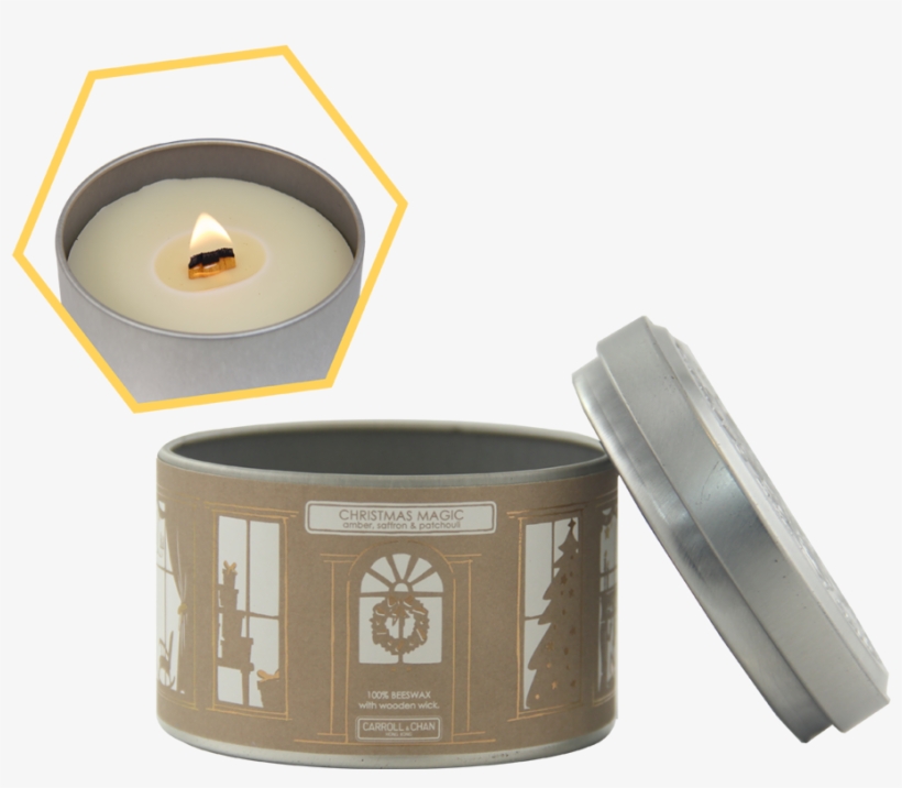 Christmas Magic Tin Candle - Cup, transparent png