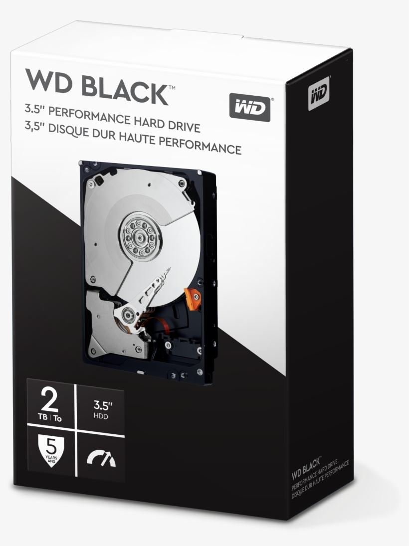 Western Digital Black Retail 2tb Sata Iii - Wd Black 2tb, transparent png