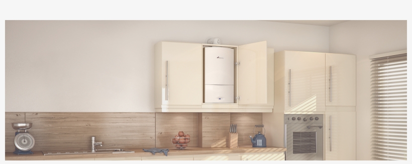 Westworld Plumbing And Heating - Combi Boiler In Kitchen Cupboard, transparent png