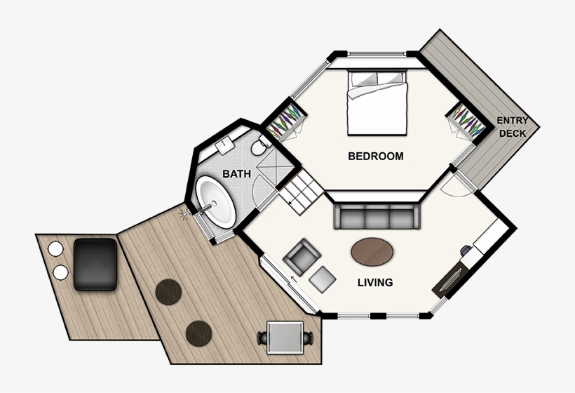 Perched - Floor Plan Tree House, transparent png