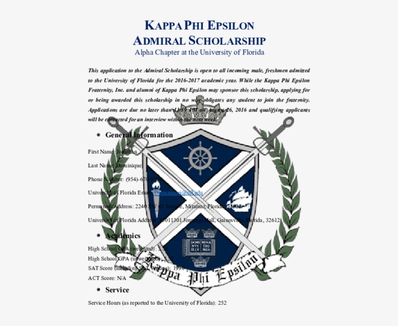 Docx - Kappa Phi Epsilon Crest, transparent png