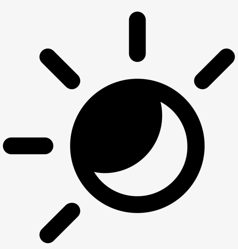 Png Black And White Eclipse Svg Black And White - Hot And Cold Icon, transparent png