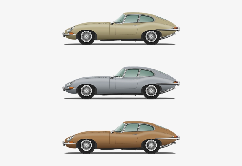 Bleed Area May Not Be Visible - Jaguar E-type, transparent png