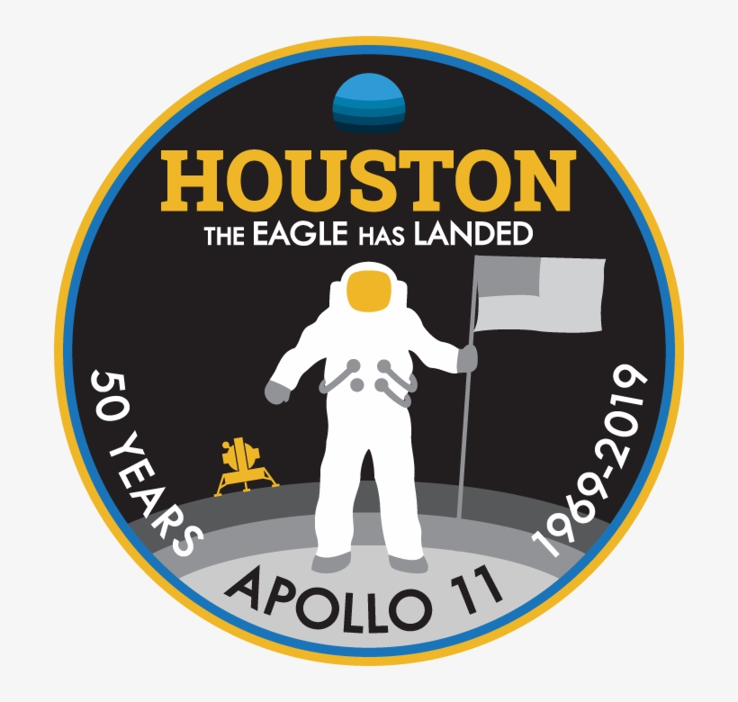 Apollo 11 50th Anniversary Patch, transparent png