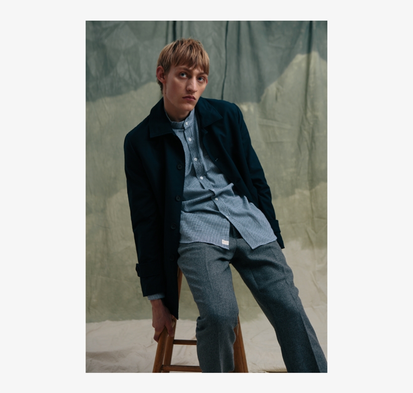 Far Afield Grey Pleat Front Herringbone Trousers - Formal Wear, transparent png