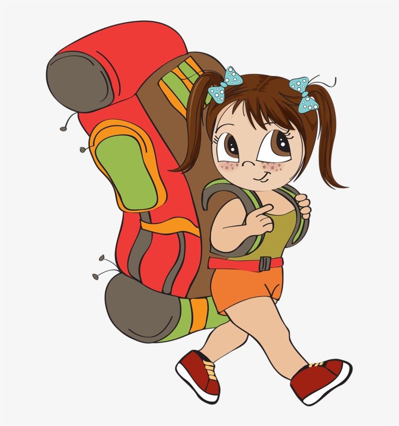 Girl Leaving House Clipart