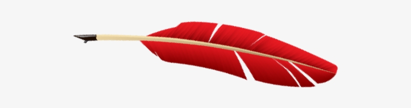 Quill Pen Png - Feather Pen Png Red, transparent png