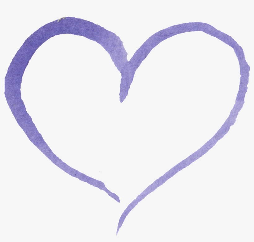This Graphics Is Purple Heart Love Transparent Decorative - Purple, transparent png