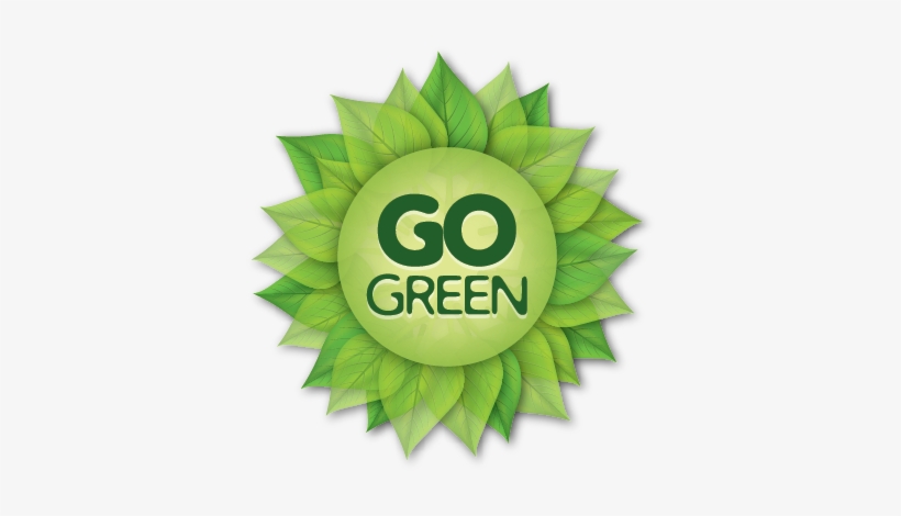 Find Us On Facebook - Go Green Logo Png, transparent png