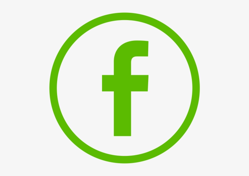 Connect With Us - Facebook Logo Png Green, transparent png