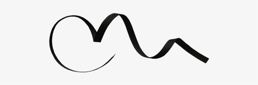 Ribbon Free Encode Clipart To Base Largest - Ribbon Swirls Clipart Black And White, transparent png