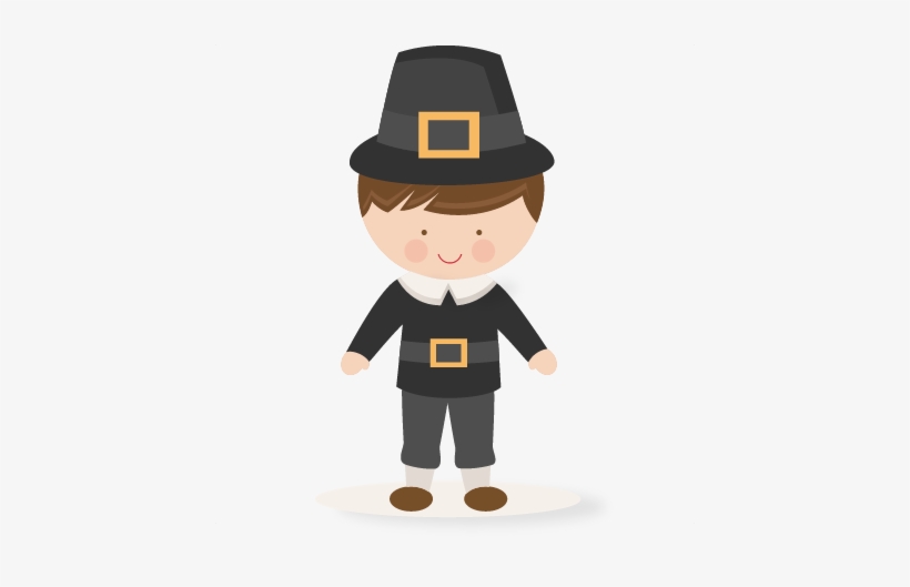Thanksgiving Boy Pilgrim Svg Scrapbook Cut File Cute - Pilgrim Clipart