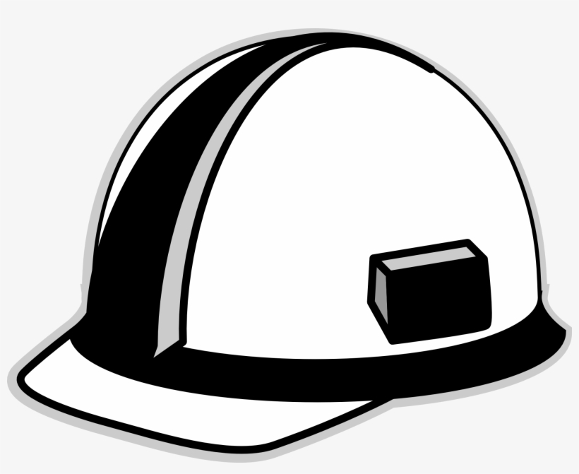 Hard Hat Black White Line Art Scalable Vector Graphics - Construction Hard Hat Vector, transparent png