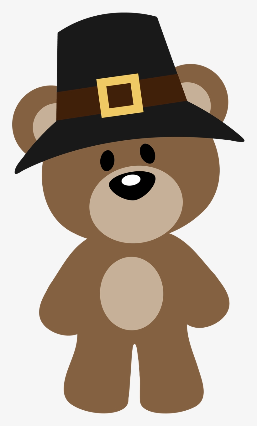 Pin Christina Woodbury On Files Pinterest Pilgrim Bears - Thanksgiving Bear Clipart, transparent png