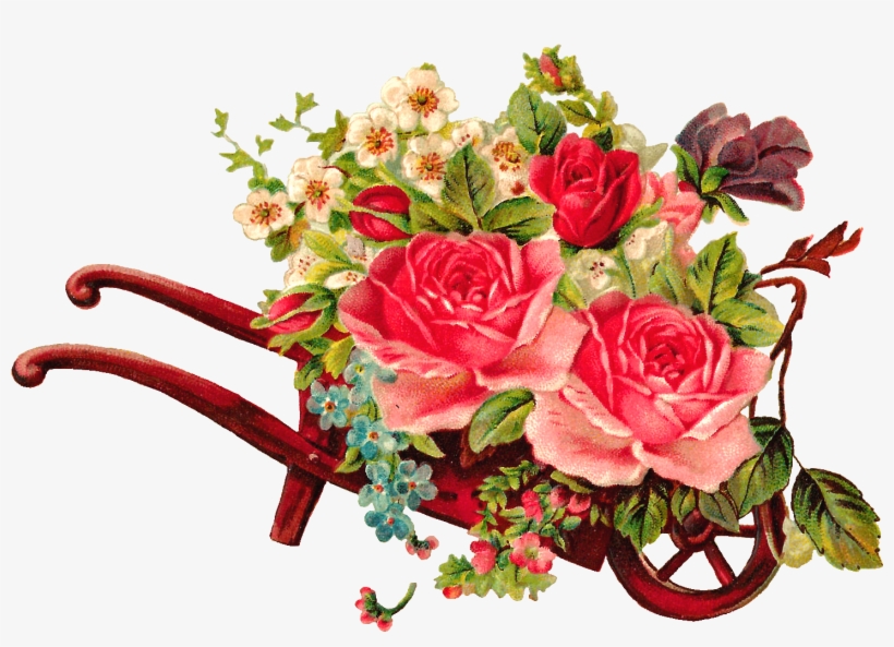 Watercolor Floral Wedding Elements, Clipart, Png, Vintage - Flower Bouquet Vintage Png, transparent png