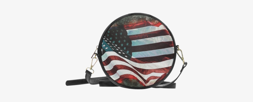 A Abstract Waving Usa Flag Round Sling Bag - Miraculous Ladybug Marinette Purse, transparent png
