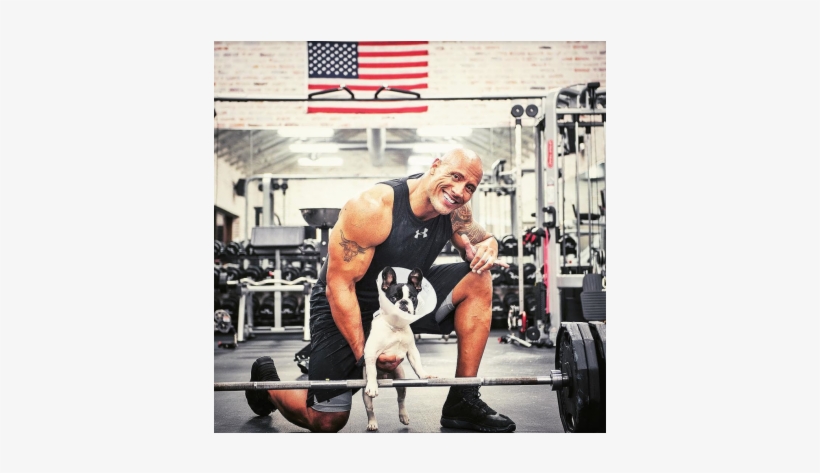 Dwayne Johnsons Pic In Gym, transparent png