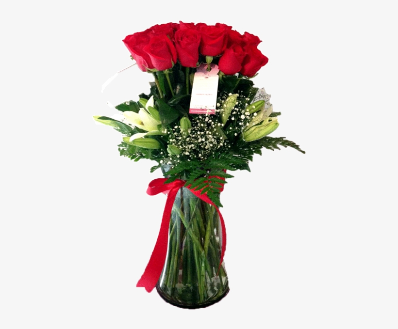 Atado 12 Rosas Y Lilis - .com, transparent png
