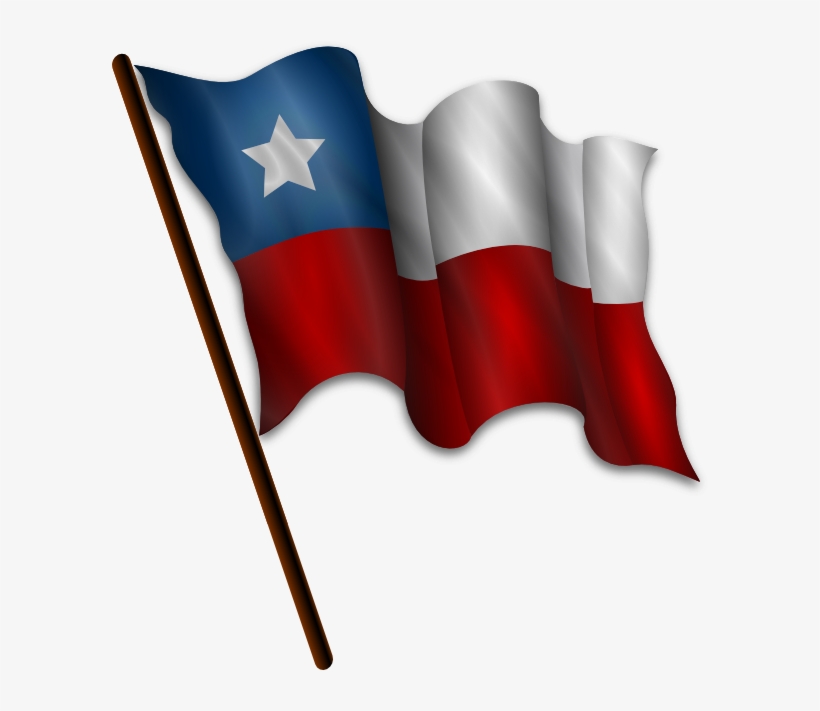 Free Clipart American Flag Waving Clipartsco - Bandera De Chile Png, transparent png