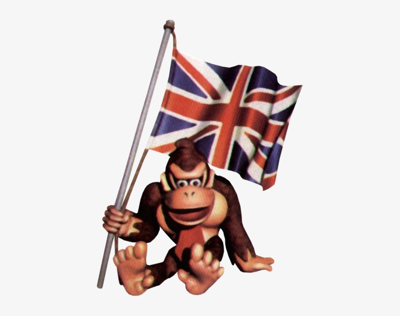 Dk British Flag - British Donkey Kong, transparent png