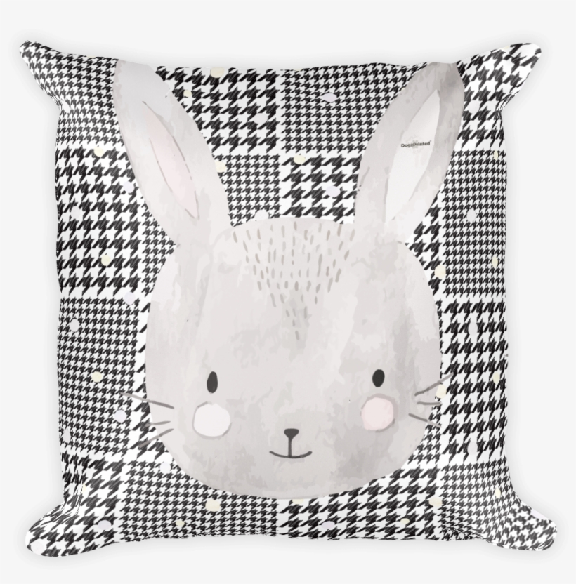 Cute Watercolor Rabbit Print - Wood Rabbit, transparent png