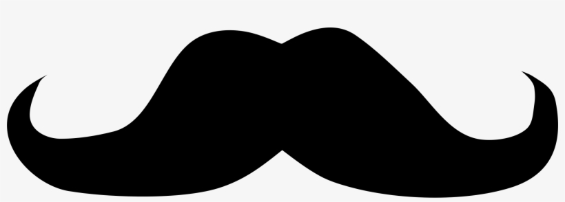 Banner Black And White Library Big Image Png - Big Black And White Mustache, transparent png