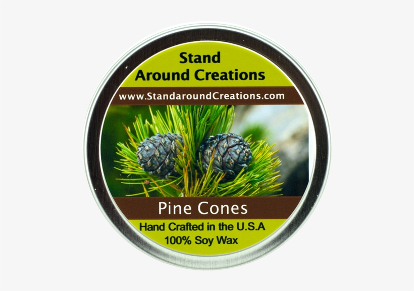 Pine Cones Tin 4-oz - 100 All Natural Soy Candle- 8oz. - Pine Cones - The, transparent png