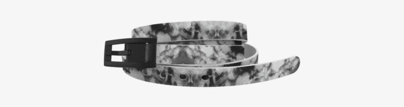 Marble Black Skinny - Belt, transparent png