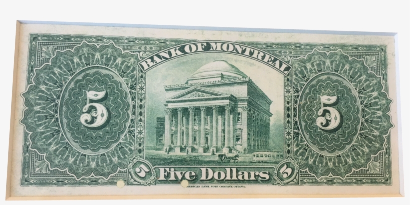 Bank Of Montreal $5 Banknote - Cash, transparent png