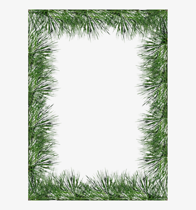 Garland Clipart Pine Cone - Christmas Pine Frame Png, transparent png