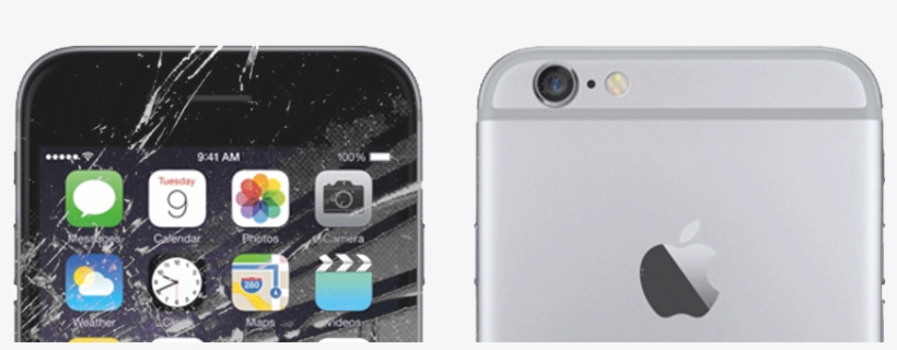 Iphone 6 Screen Replacements Available Now - Broken Iphone 6 Png, transparent png
