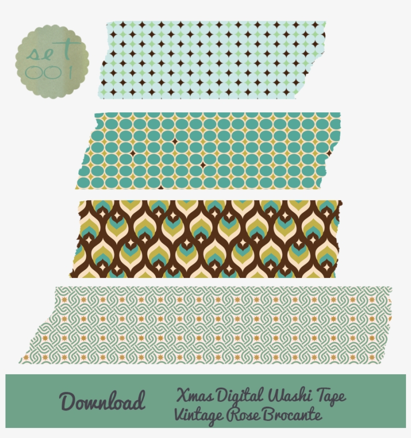 Christmas Digital Washi Tape Download - Masking Tape, transparent png