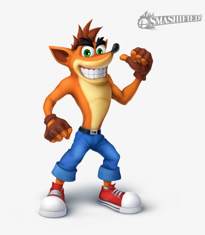 Crash Bandicoot Smashified Transparent By Sean The - Crash Bandicoot Smash Bros Ultimate, transparent png