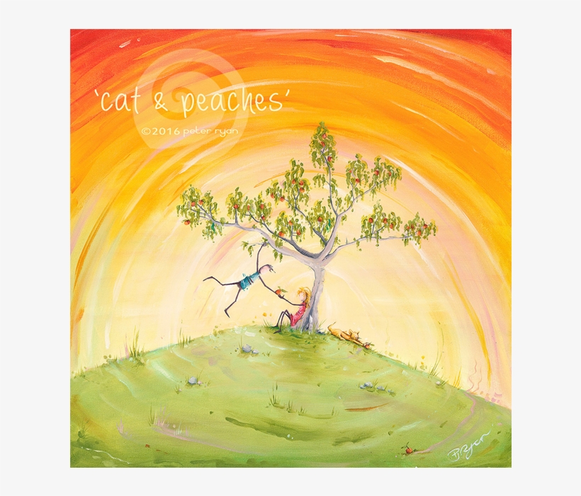 Product Peterryan Cat And Peaches - Peach, transparent png