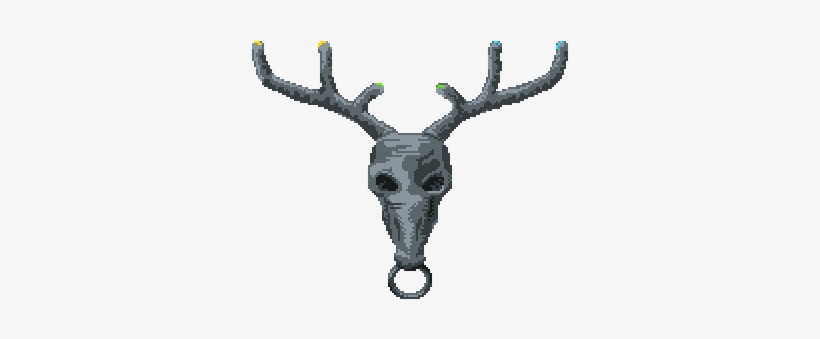 Clip Transparent Stock Kalciphoz S General Terraria - Deer Skull Pixel Art, transparent png