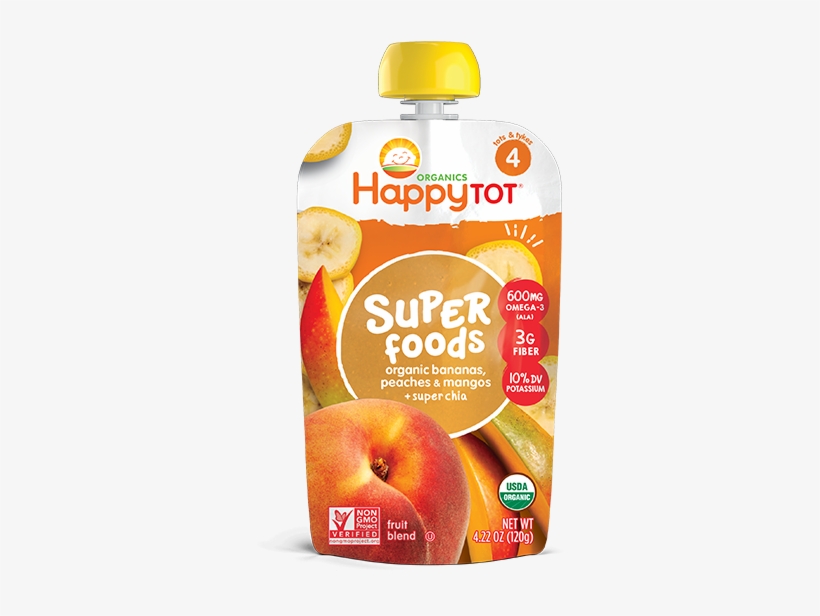 Happy Family Happy Tot Fiber & Protein - Pear Raspberry, transparent png