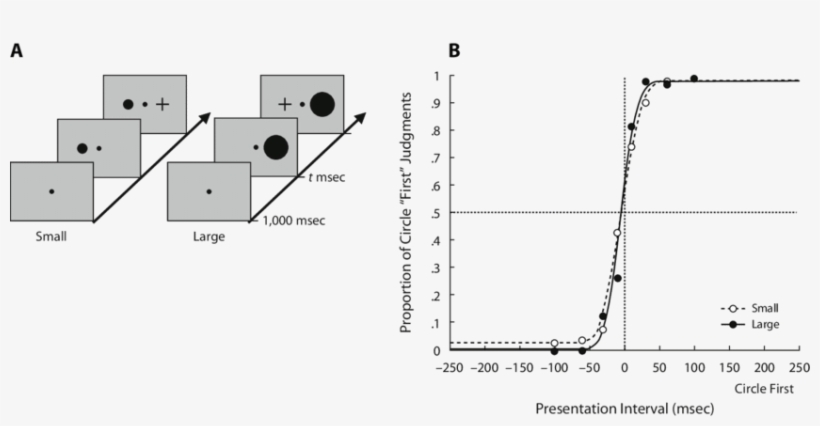 Effects Of The Marker Size On Temporal-order Judgments - Stimulus, transparent png