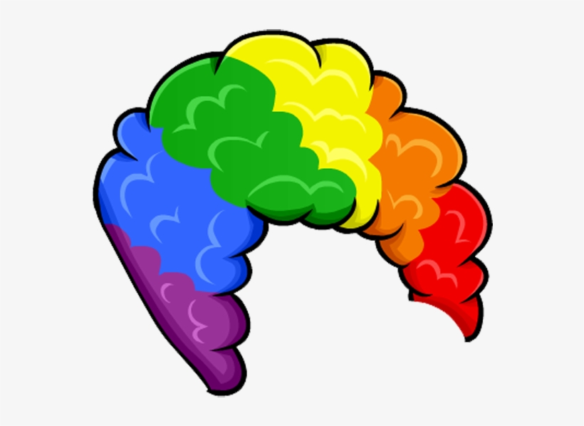 Clown Wig Cliparts - Clown Wig Png, transparent png