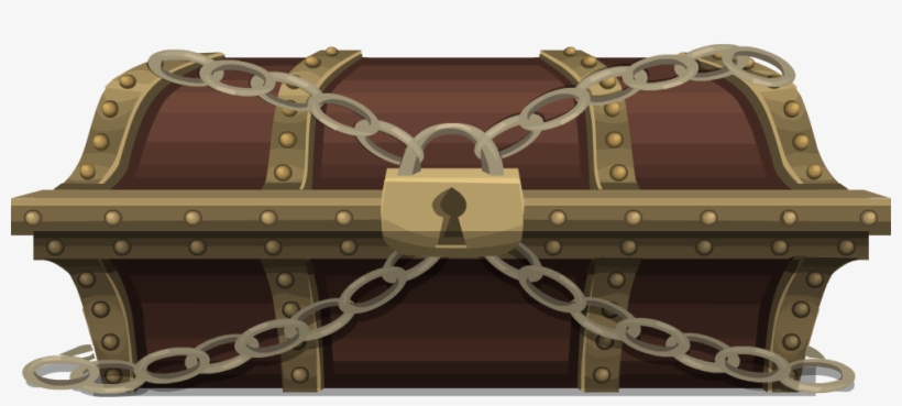 Chest - Treasure Chest With Padlock, transparent png