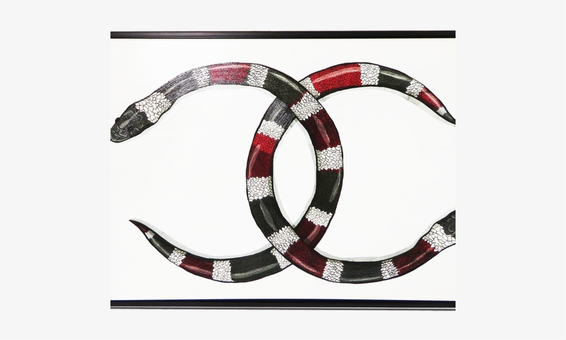 Chanel Snakes - House Of Hampton High Fashion Snakes Graphic Art On, transparent png