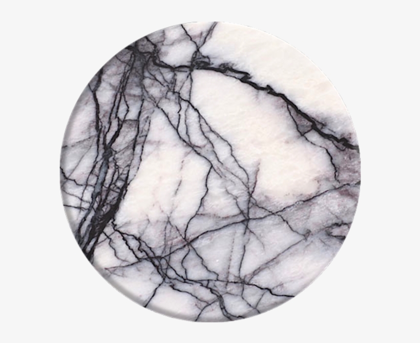 White Marble Popsocket - Popsocket White And Black, transparent png