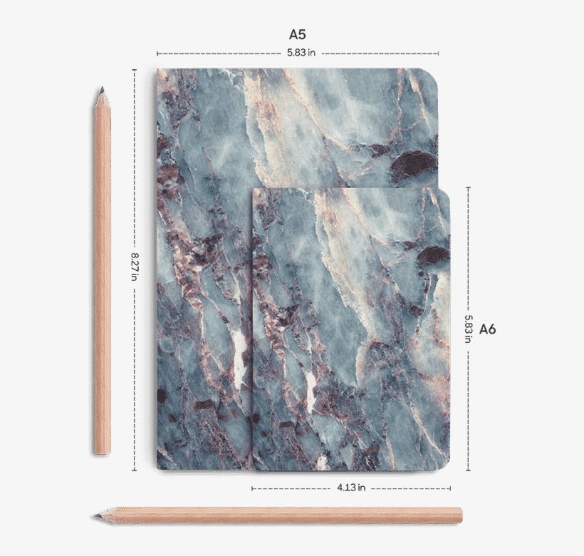 Dailyobjects Marble Art A5 Notebook Plain Buy Online - Paper, transparent png