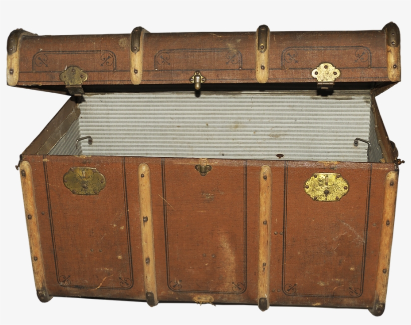 Luggage, Old Suitcase, Steamer Trunk, Chest - Suitcase, transparent png