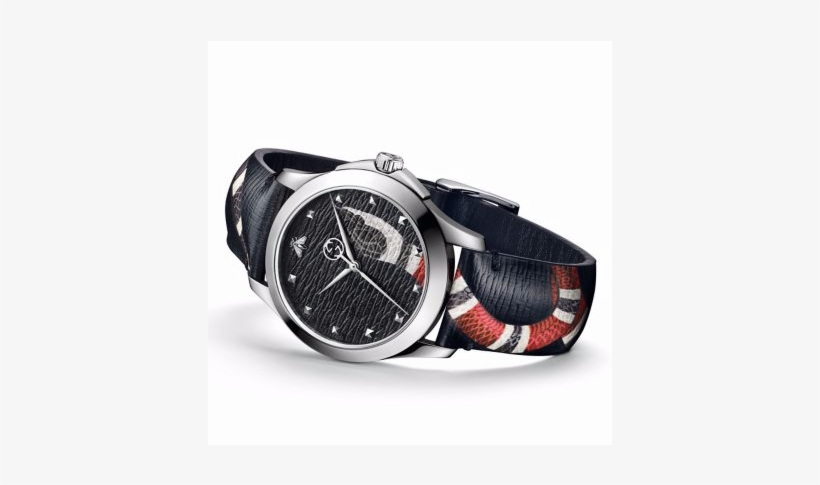 Gucci Watch - Gucci Le Marche Des Merveilles Black Dial Watch Ya1264007, transparent png