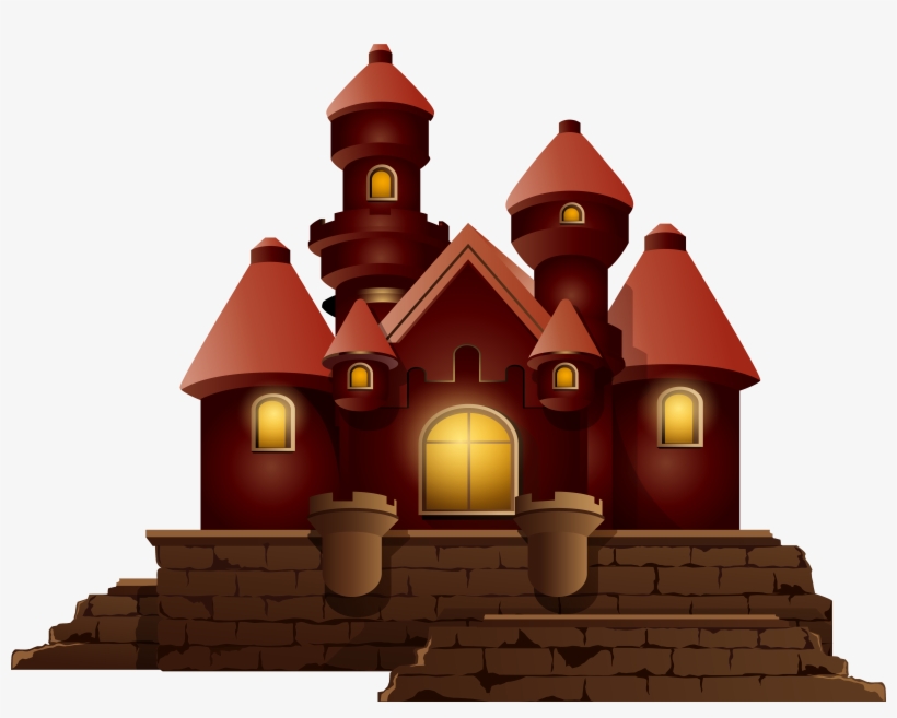Red Small Castle Png Clipart Image - Small Castle Png, transparent png
