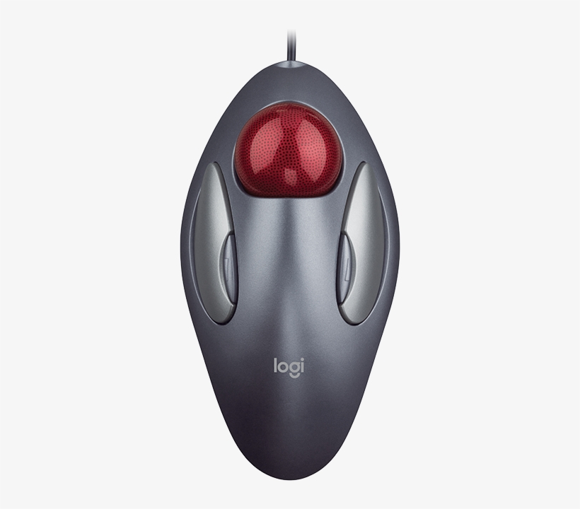 Logitech Trackman Marble Mouse, transparent png