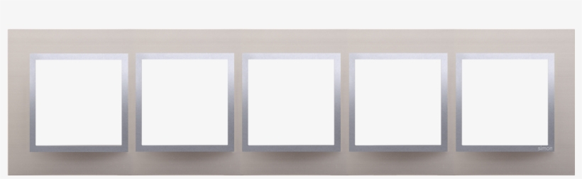 Up Drn5/79 Quintuple Frame, Metal Satin Glare - Window, transparent png